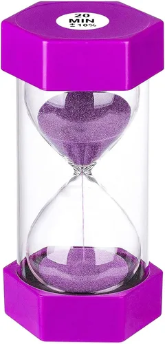 Vista 25 de SuLiao Reloj de arena con temporizador de arena de 1 minuto, reloj de arena negra de 5.1 pulgadas, reloj de arena de un minuto, reloj de arena