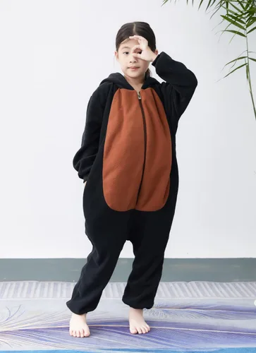 Vista 2 de Joyxiamunicorns Pijama unisex para niños, disfraz de animal para cosplay, Halloween, Navidad, dibujos animados, ropa de dormir para niños