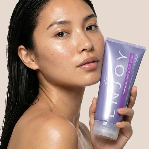Vista 8 de Enjoy Mascarilla capilar – Nutrición profunda y suavizante para cabello seco y rebelde – 8 onzas