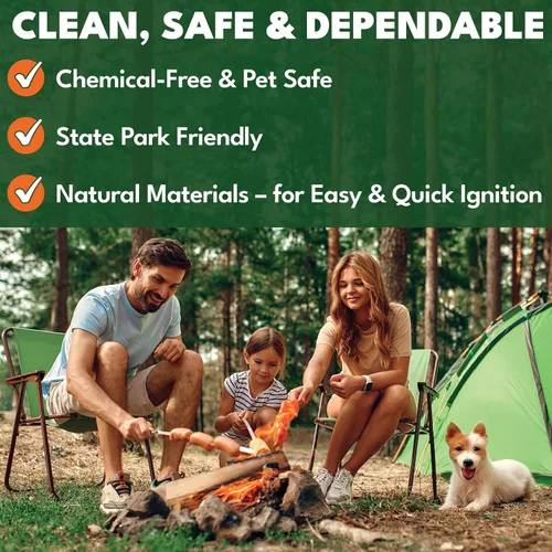 Vista 3 de Light-a-Fire, el mejor iniciador de fuego natural de Amazon, 30 vainas con contenedor