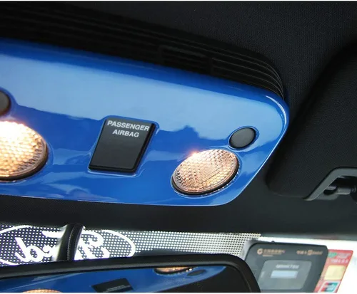 Vista 3 de Lámpara de lectura para coche, cubierta de marco para decoración interior de Ford Mustang 2015-2017 (azul)