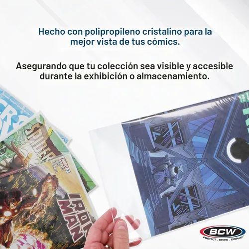 Vista 4 de BCW Bolsas resellables de cómics de la Edad de Plata – 200 unidades Calidad de archivo, protección sin ácidos para cómics de la Edad de Plata 7