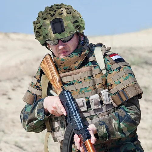 Vista 7 de LOOGU Funda táctica para casco, malla transpirable, camuflaje camuflaje casco cubierta ideal para combate táctico militar