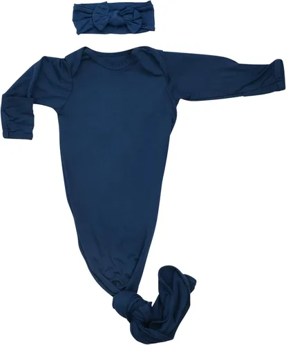 Vista 261 de Three Little Tots Vestido de corbata anudada para bebé recién nacido - Bebé