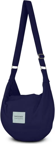 Vista 2 de Your Cozy Bolso bandolera para mujer, bolso grande para compras, bolso de mano con cremallera superior, bolso de mensajero hecho a mano