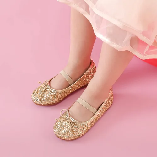 Vista 2 de Dream Pairs Zapatos de vestir para niñas pequeñas, zapatos de ballet para fiesta, boda, niña de las flores