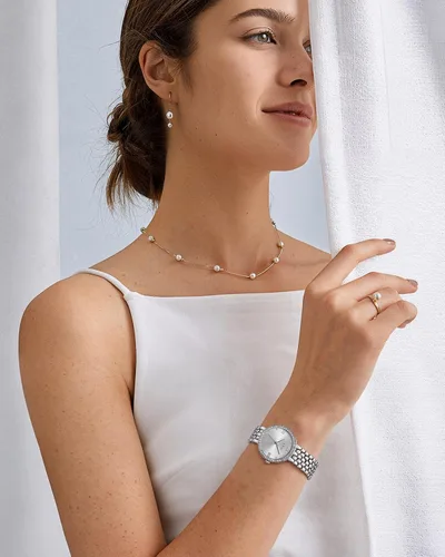 Vista 3 de CIVO Quartz Gold Watch for Women Elegant Stainless Steel Dress Wristwatch with Diamond Dial - Ladies Luxury Watch for Small Wrists - Gift for