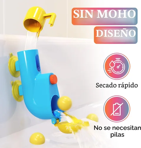 Vista 5 de Juguetes de Baño Submarino Fill N' Splash - Juguetes de Baño para Niños de 1-3-4-5 Años - Juguetes de Bañera para Niños y Niñas - Juguetes de Baño