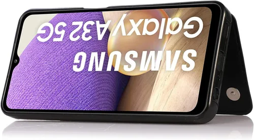 Vista 5 de Funda de teléfono para Samsung Galaxy A32 5G de 6.5 pulgadas con protector de pantalla de vidrio templado, tarjetero/tarjetero/cartera, soporte