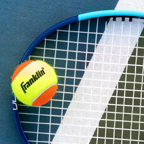 Vista 11 de Franklin Sports Pelotas de tenis para principiantes, sin presión, rebote bajo para principiantes, ideales para entrenamiento + práctica, paquete