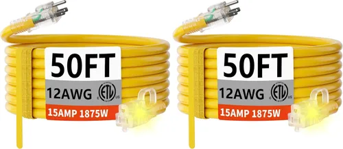 Vista 10 de HUANCHAIN Cable de extensión resistente de calibre 12 para exteriores, 6