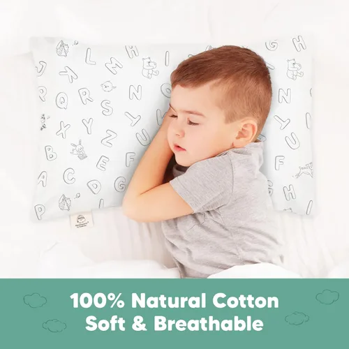 Vista 3 de KeaBabies Funda de almohada para niños pequeños de 13 x 18 pulgadas, funda de almohada de algodón orgánico para niños, niñas, funda de algodón suave