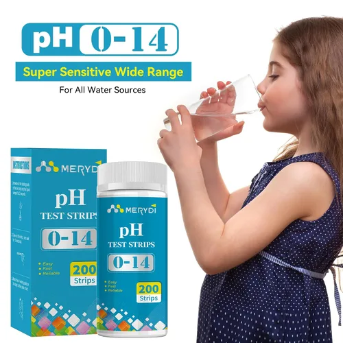 Vista 6 de Tiras de prueba de pH (rango 0-14) – 200 piezas de papel tornasol universal para agua, piscinas, kombucha, alimentos y fabricación de jabón