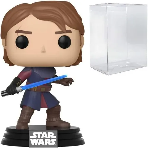 Vista 5 de POP Star Wars: Clone Wars - Figura de vinilo de Funko de Anakin Skywalker (con funda protectora de caja compatible), multicolor, 3.75 pulgadas