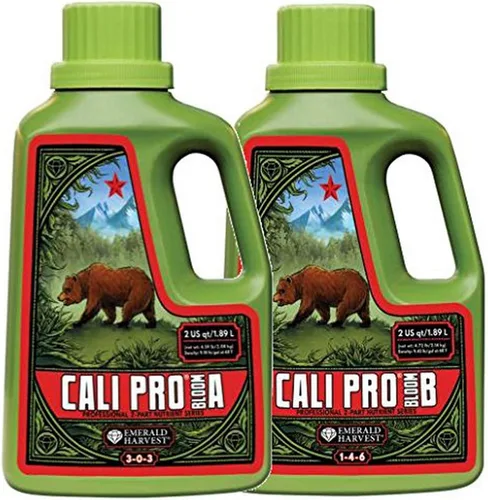 Vista 2 de Emerald Harvest EMHCPBAQ Cali Pro Bloom A Quart/0.95 Litro (12/Cs) fertilizantes, 0.95 L, Natural