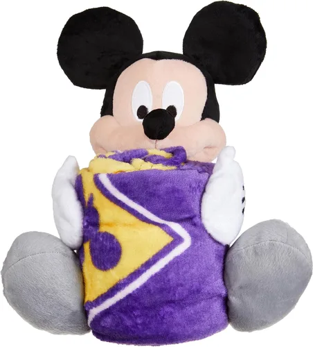 Vista 5 de Northwest NCAA Unisex-Adult Character Hugger Pillow & Silk Touch Throw Blanket Set