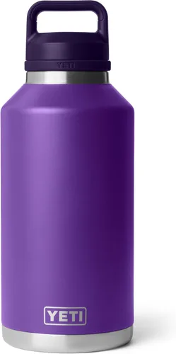 Vista 9 de Yeti Rambler - Termo de 64 onzas, aislado al vacío, de acero inoxidable, con tapa para sorber, color blanco.