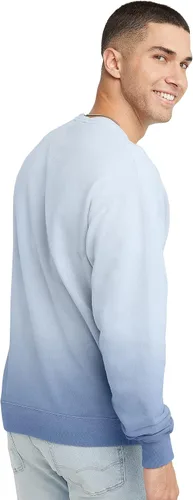 Vista 2 de Hanes Originals - Sudadera de vellón con cuello redondo para hombre, prenda teñida, sin botones