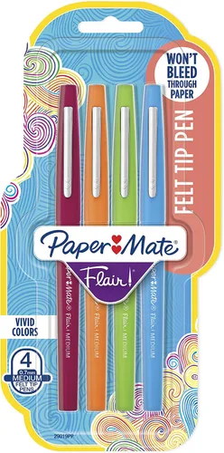 Vista 6 de Paper Mate - Bolígrafos de punta de fieltro, punta media (0.7 mm)