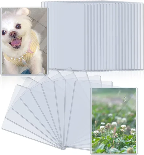 Vista 10 de Protectores de hojas de plástico duro de 11 x 17 pulgadas, protectores de impresión rígida de menú, protectores impermeables para certificados