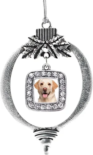 Vista 198 de Inspired Silver - Nana púrpura - Adorno de Navidad plateado - Adorno cuadrado para árbol de Navidad con circonita cúbica - Decoración colgante