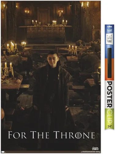 Vista 18 de Trends International Juego de tronos - Póster de pared de Arya Stark, 14.725 x 22.375 pulgadas, versión enmarcada de madera de granero