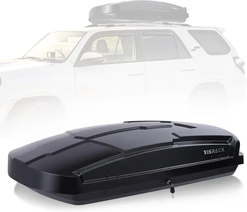 Vista 15 de Portaequipajes de Techo de Carcasa Rígida Grande con Cerradura de Llave 56" L x 30" A x 13.7" Al, 13 Pies Cúbicos, Impermeable de Servicio Pesado