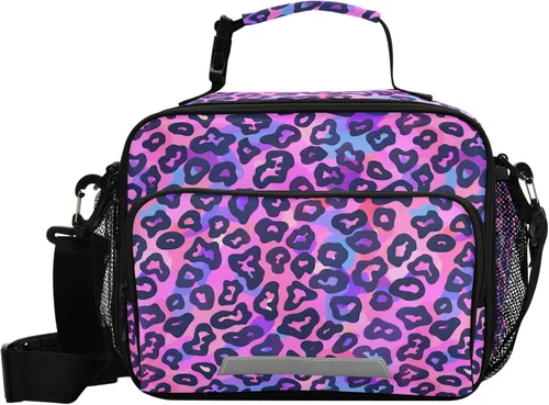 Vista 16 de MNSRUU Bolsa de almuerzo con aislamiento de astronauta espacial para mujeres, lonchera para hombre, con correa ajustable para el hombro, bolsa