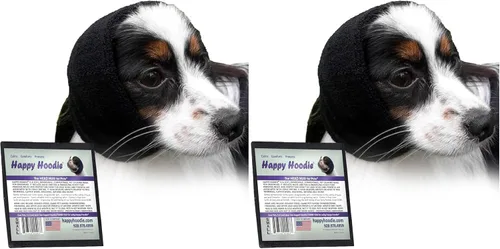Vista 22 de Happy Hoodie La banda calmante original para perros y gatos - Marca americana - Alivio de la ansiedad/Protección contra el ruido-Aseo-Truenos-Fuegos