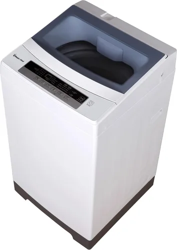 Vista 2 de Lavadora portátil compacta de carga superior de 1.7 pies cúbicos en color blanco