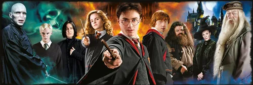 Vista 2 de Clementoni 61883 61883-Jigsaw Panorama Harry Potter - Rompecabezas para adultos, 1000 piezas, multicolor