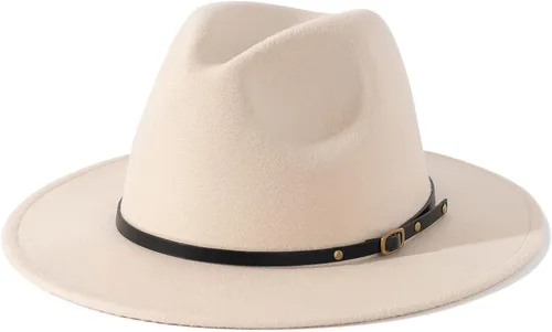Vista 82 de Lisianthus - Sombrero con cinta con hebilla de ajuste, para mujer, modelo Fedora