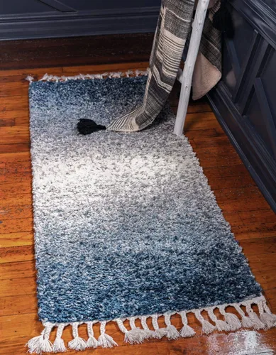 Vista 12 de Unique Loom Hygge Shag Collection - Alfombra rectangular de 2 pies 2 pulgadas x 3 pies 1 pulgada, color blanco y negro