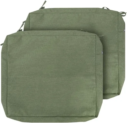 Vista 8 de Magpie Fabrics - Juego de fundas para cojines de patio de 2 (solo funda de repuesto, sin inserto!), Funda impermeable para silla de asiento profundo