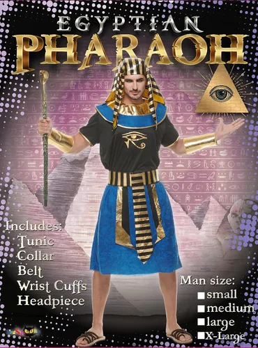 Vista 2 de EraSpooky Disfraz egipcio para hombre faraón antiguo egipcio vestido elegante de Egipto