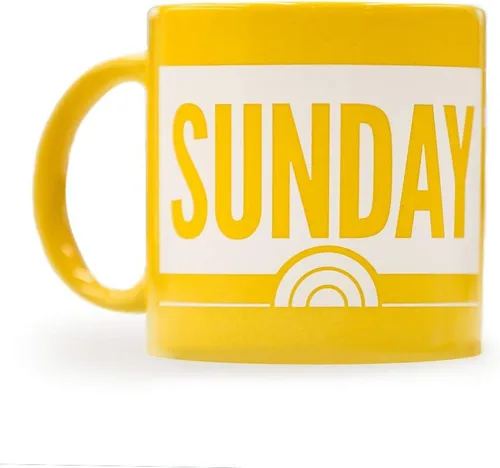 Vista 4 de Taza de café de cerámica NBC Sunday TODAY con Willie Geist, vista en TV, taza de 20 oz, con licencia