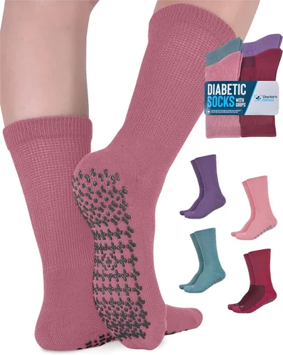 Vista 15 de Doctor's Select® Diabetic Socks for Men and Women - Non-Binding Neuropathy Socks for Diabetics Men Non Grip & Grip Socks