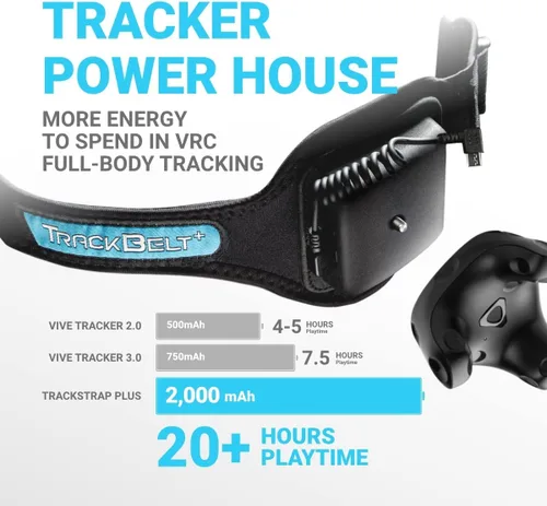 Vista 2 de Rebuff Reality TrackStrap Plus - VIVE Tracker 30 VIVE Tracker Sold Separately Full Body Tracking - 10 hrs 6000mAh Battery - Adjustable Comfortable