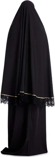 Vista 5 de Conjunto de dos piezas de Hijab Thobe Abaya de cubierta completa para mujer musulmana