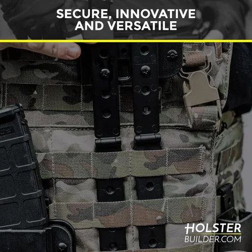 Vista 5 de Molle Attachment – Clip de cinturón de bloqueo rápido con hardware de montaje para fundas, bolsas de cargadores, fundas de cuchillos, chalecos
