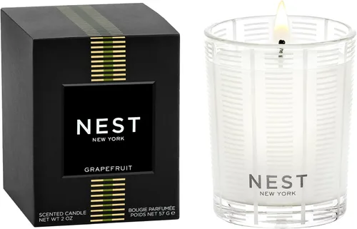 Vista 5 de NEST New York Vela votiva perfumada, limón Amalfi y menta, 2 onzas, tiempo de combustión de hasta 28 horas, recipiente de vidrio reutilizable