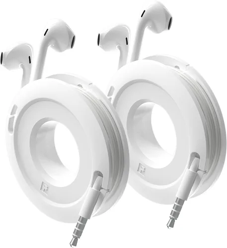 Vista 10 de Enrollador lateral Mini y Max de auriculares, auriculares y cable de carga enrollador y organizador perfecto para envolver auriculares y cables