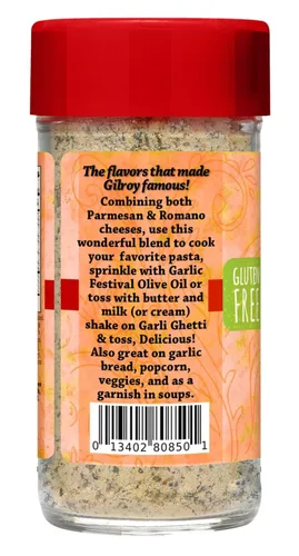 Vista 2 de Garlic Festival Foods Garli Ghetti Pasta con queso y ajo espolvoreado, 2.1 oz.