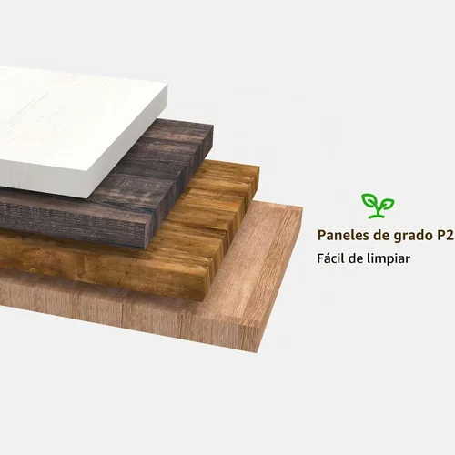 Vista 7 de OKD Mesa de café de 48" moderna estilo casa de campo, mesa de madera para sala de estar con cajón de almacenamiento oculto, mesas centrales