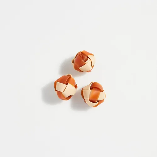 Vista 3 de DreamBone RattleBall - Masticables pequeños para perros, 14 unidades, sin piel cruda, con golosinas de pollo reales