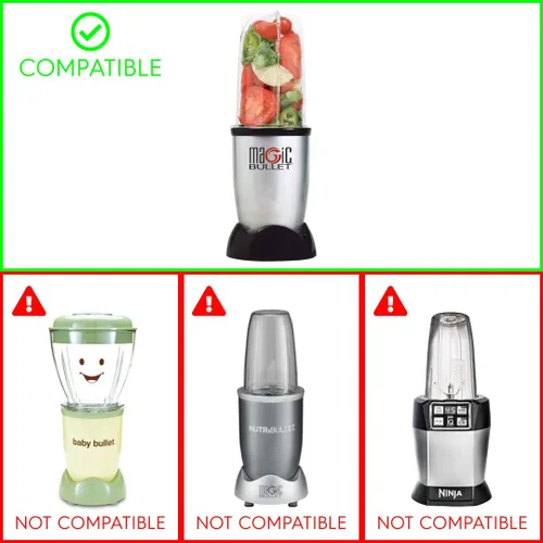 Vista 7 de La pieza de repuesto de la cuchilla cruzada se adapta al modelo Magic Bullet MB1001