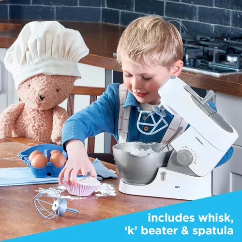 Vista 4 de Casdon Kenwood Mixer Mezclador de alimentos de juguete para niños mayores de 3 años Perfecto para panaderos en ciernes que disfrutan de mezclar