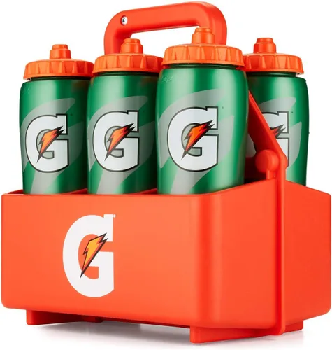 Vista 4 de Gatorade Soporte para botellas exprimible (capacidad para 6 botellas), naranja