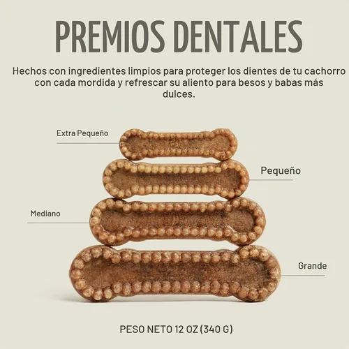 Vista 3 de Ollie Masticables dentales para perros extra pequeños, 12 onzas, aliento fresco, golosinas de limpieza de dientes, palos para el cuidado bucal