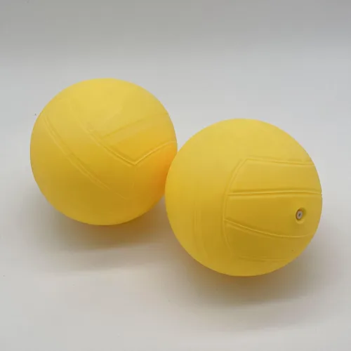 Vista 6 de Spike - Pelotas de repuesto Pelotas de juego de red redonda Pelota extra de rebote fuerte Pelota de goma amarilla de 3.5 pulgadas Piscina
